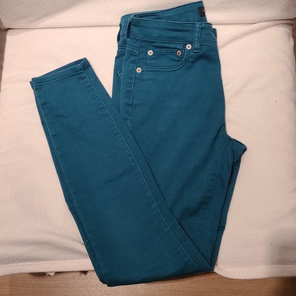 Aeropostal blue/green jegging pants - Picture 2 of 2